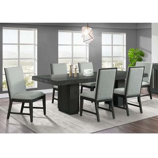 Elements Donovan Dining Table and Six Side Chairs