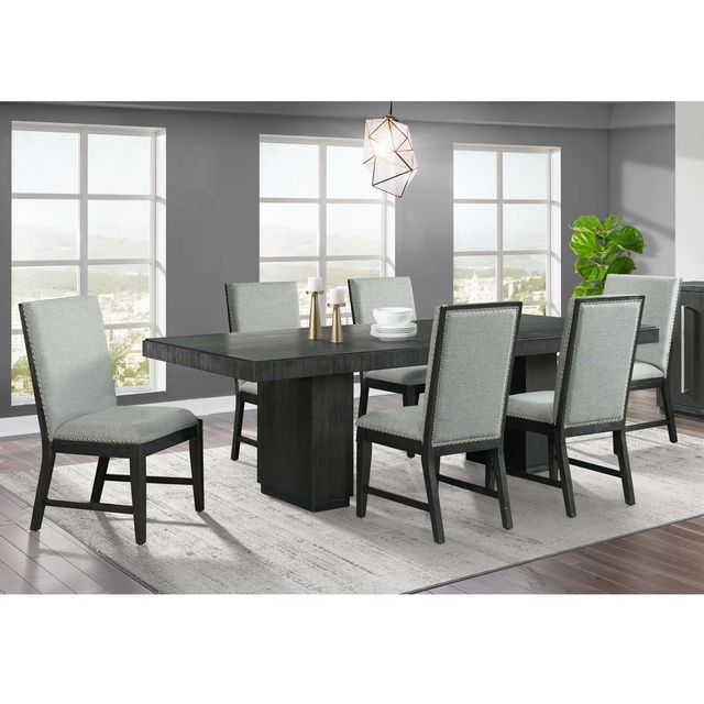 Elements Donovan Dining Table and Six Side Chairs-0