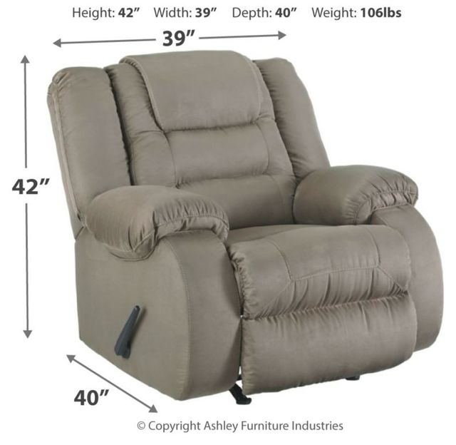 Fauteuil berçant inclinable McCade, taupe, Signature Design by Ashley® 3