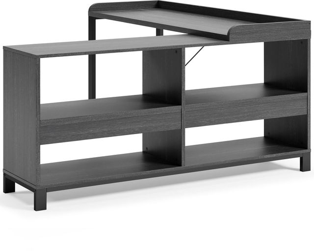 Signature Design by Ashley® Yarlow Black Home Office L-Desk 2