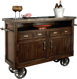 Howard Miller® Barrows Rustic Hardwood Wine & Bar Cabinet