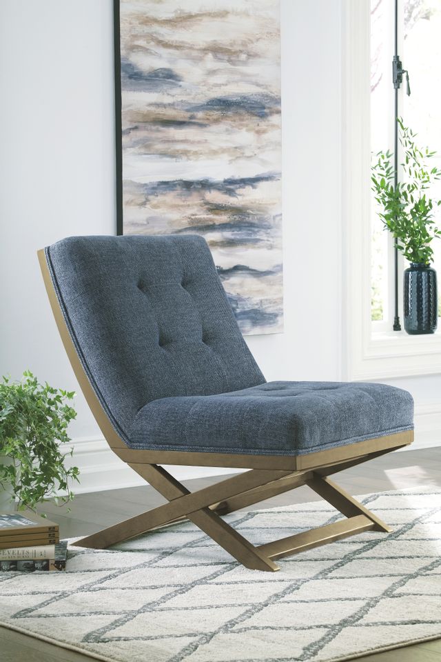 Signature Design by Ashley® Sidewinder Blue Accent Chair 4