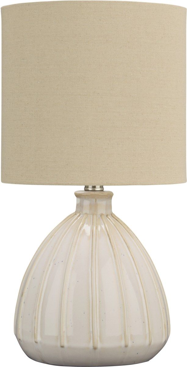 Signature Design by Ashley® Grantner 2-Piece Off-White Table Lamp Set 1
