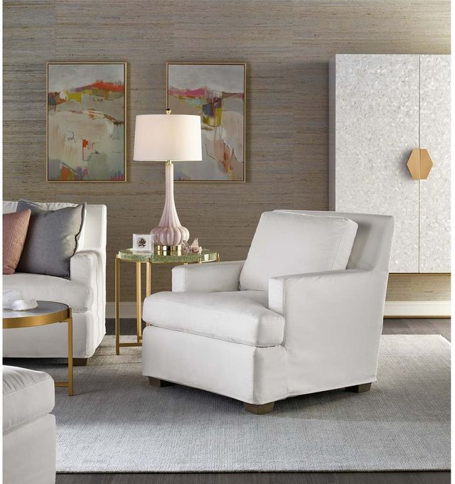 Universal Explore Home™ Malibu Easy Street Snow Slipcover Chair-3