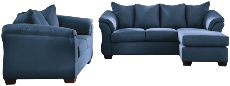 Signature Design by Ashley® Darcy 2-Piece Blue Living Room Set