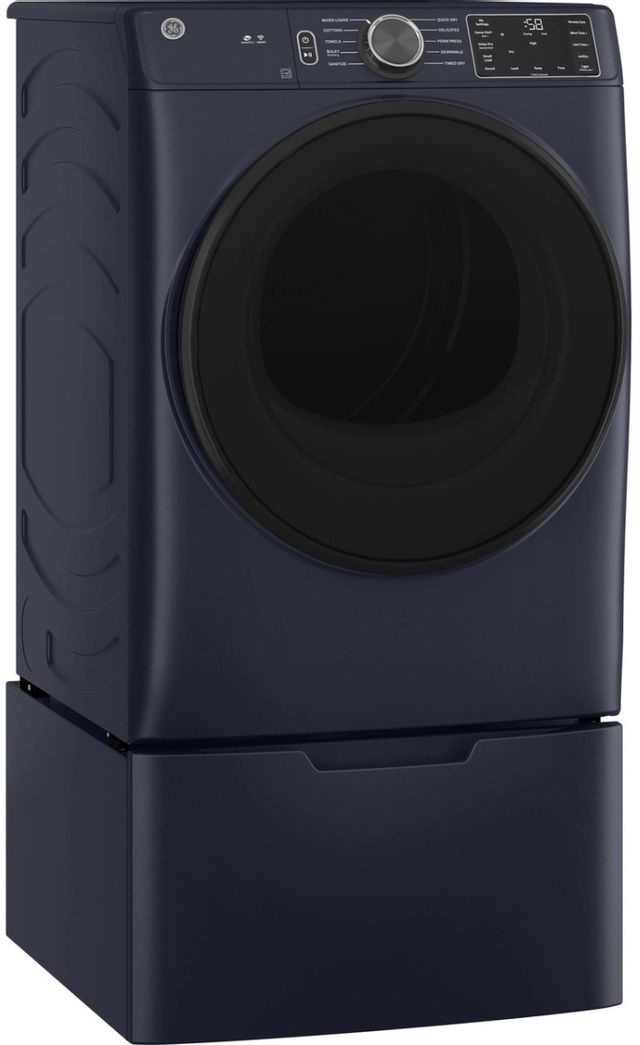 GE® 7.8 Cu. Ft. Sapphire Blue Smart Front Load Electric Dryer 5