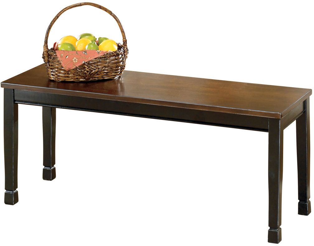 Signature Design by Ashley® Owingsville Black/Brown Large Dining Room Bench