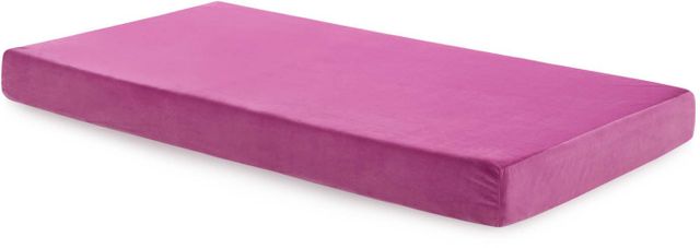 Malouf® Brighton Bed Youth Pink Medium Firm Gel Memory Foam Full Mattress in a Box 1