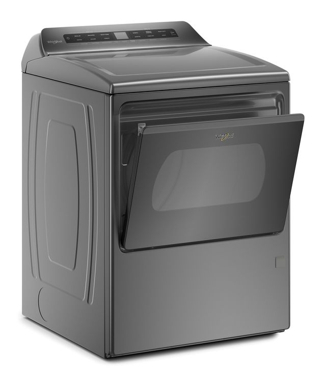 Whirlpool® 7.4 Cu. Ft. Chrome Shadow Top Load Gas Dryer 2