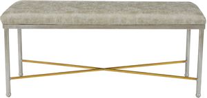Zeugma Imports® Silver and Gold Bench