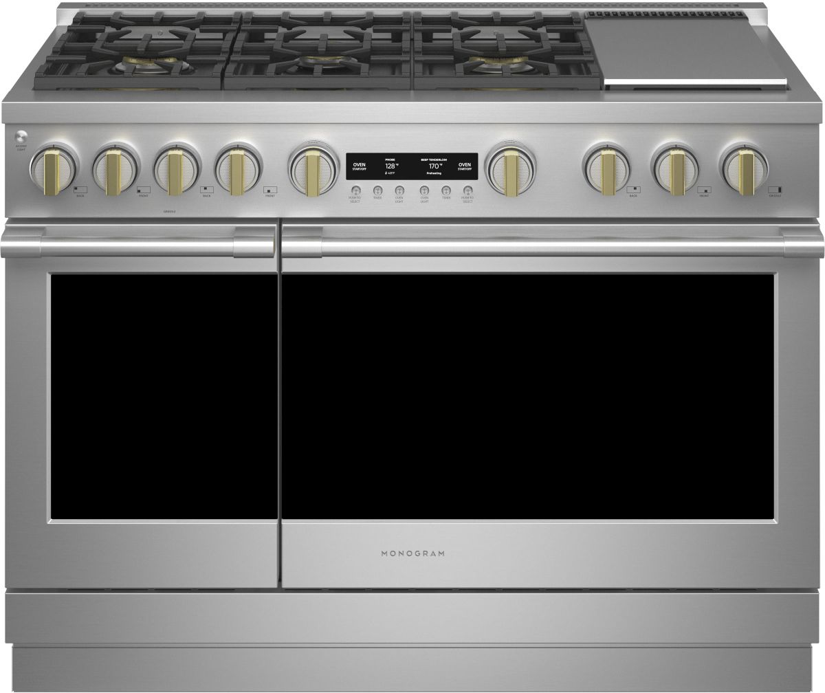 Monogram® Statement Collection 48" Stainless Steel Pro Style Dual Fuel Range