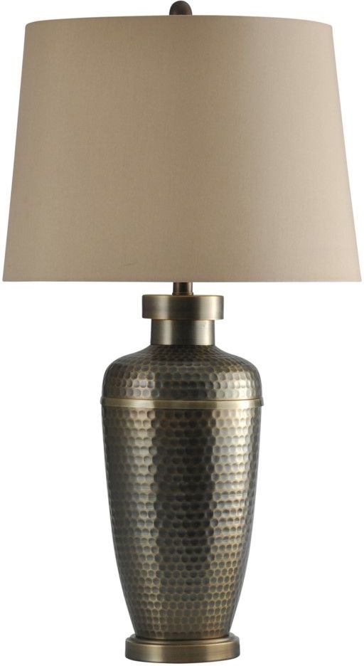 stylecraft hammered metal table lamp