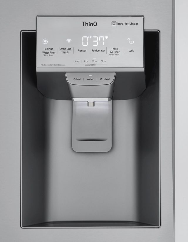 LG 23.5 Cu. Ft. PrintProof™ Stainless Steel Counter Depth French Door Refrigerator 27