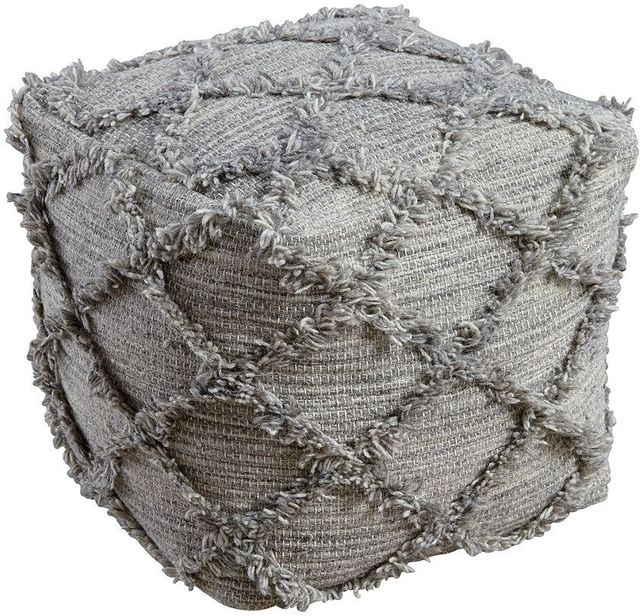 Signature Design by Ashley® Adelphie Natural Gray Pouf 0