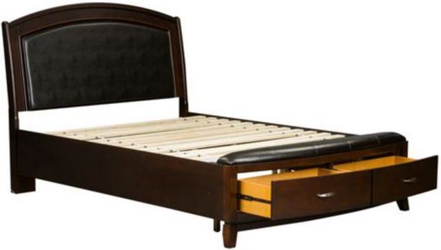 Liberty Furniture Avalon Dark Truffle Queen Storage Bed 2