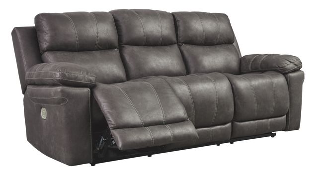Signature Design by Ashley® Erlangen Midnight Power Reclining Sofa with Adjustable Headrest-0
