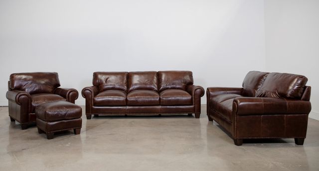 Soft Line Splendor Tan All Leather Sofa-2