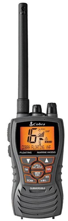 Cobra MR HH350 FLT Grey 6 Watt Floating VHF Radio