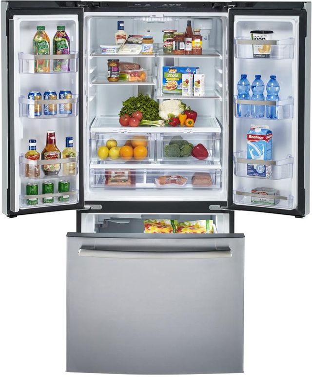 GE Profile™ 24.8 Cu. Ft. Stainless Steel French Door Refrigerator 27