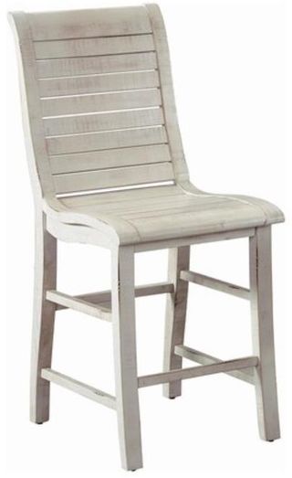 Progressive® Furniture Willow 2-Piece Distressed White Counter Chair Set