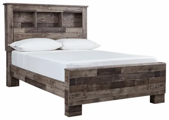 Benchcraft® Derekson 4-Piece Multi Gray Full Panel Bed Bedroom Set-1