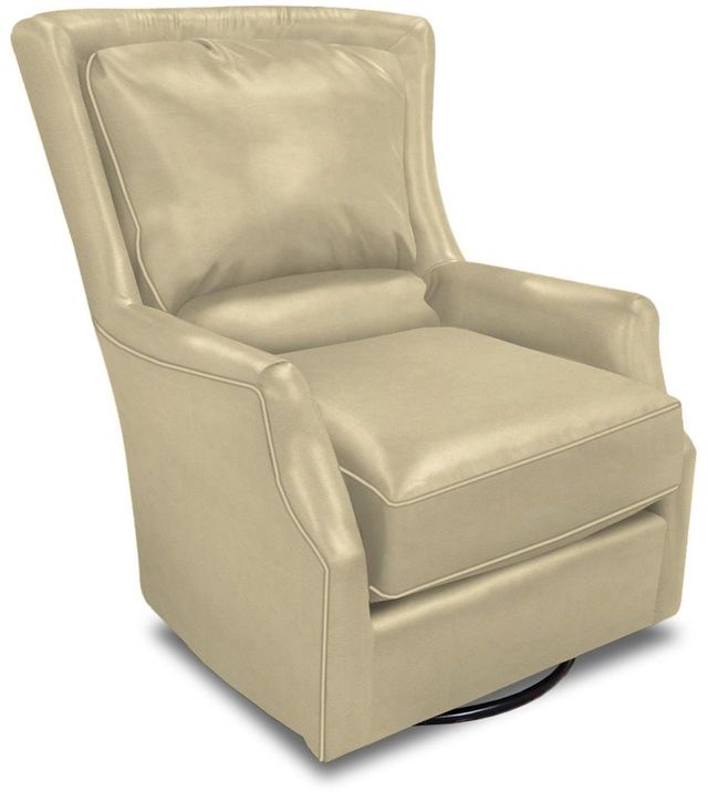 England Furniture Louis Leather Swivel Chair-1