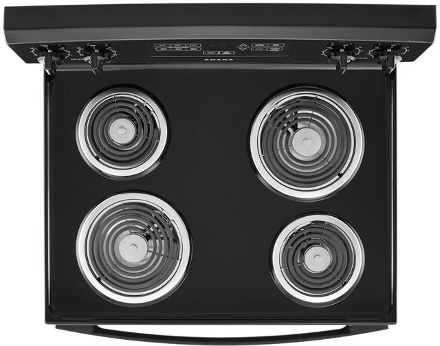 Amana® 30" Black on Stainless Free Standing Electric Range 14