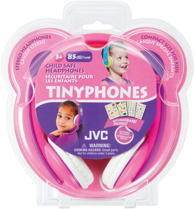 JVC HA-KD7 Pink Tinyphones On-Ear Kid's Headphones 1