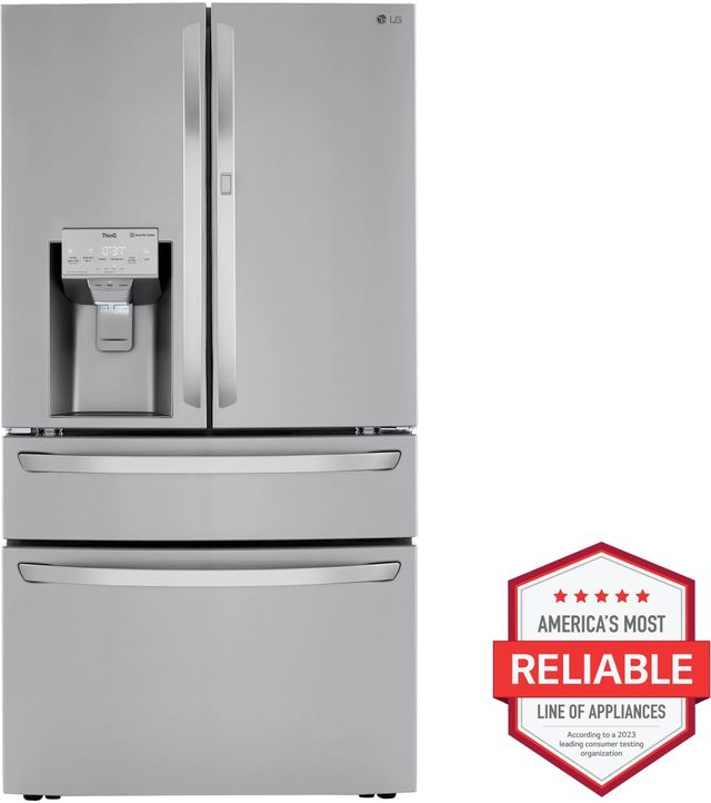LG 22.5 Cu. Ft. PrintProof™ Stainless Steel Counter Depth French Door Refrigerator-1