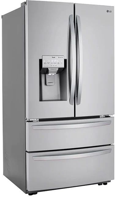 LG 22.0 Cu. Ft. Print Proof Stainless Steel Counter Depth French Door Refrigerator-2