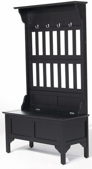homestyles® General Line Black Hall Tree with Bench