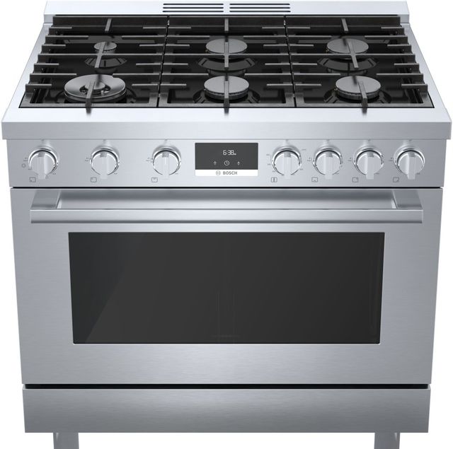 Bosch 800 Series 36" Industrial Style Natural Gas Range Bekins