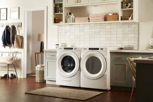 Whirlpool® 7.4 Cu. Ft. White Front Load Gas Dryer 8