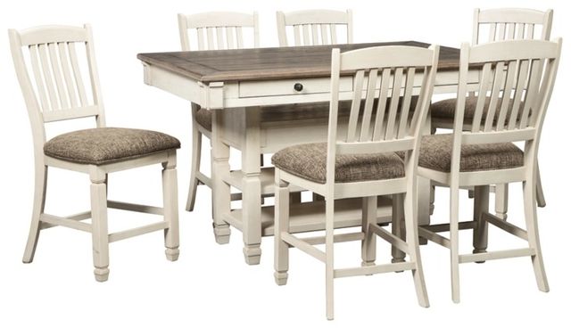Signature Design by Ashley® Bolanburg 7-Piece Two-Tone Counter Height Dining Set