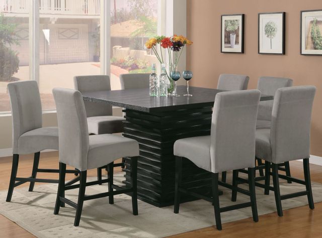 Coaster® Stanton 5-Piece Black Dining Table Set-0