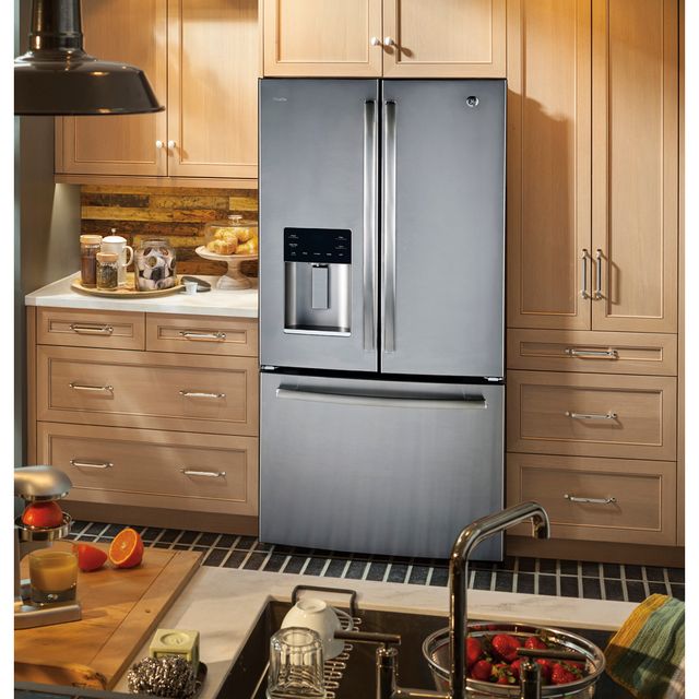 GE Profile™ 17.5 Cu. Ft. Stainless Steel Counter Depth French Door Refrigerator 6