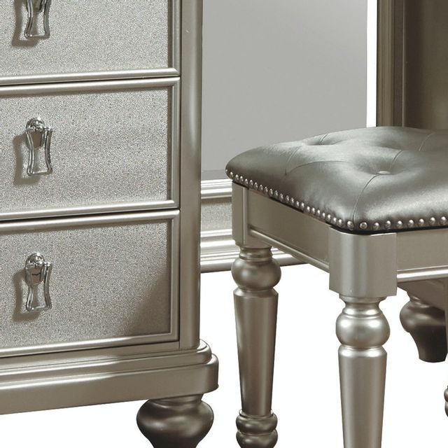 Samuel Lawrence Furniture Diva Platinum Vanity Dresser with Stool-2