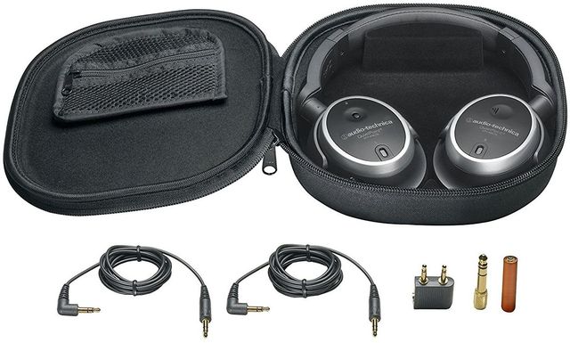 Audio-Technica® QuietPoint® Black Active Noise-Cancelling Over-Ear Headphones 3