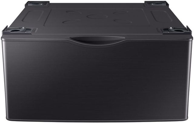 Samsung 27" Fingerprint Resistant Black Stainless Steel Laundry Pedestal 5