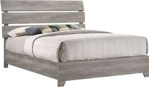 Crown Mark Tundra Gray Queen Sleigh Bed