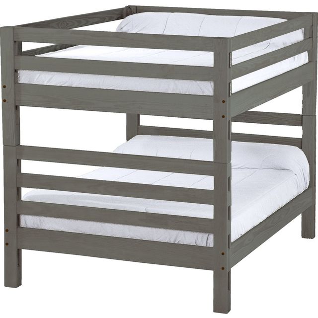 Crate Designs™ Graphite Full Over Full Tall Ladder End Bunk Bed