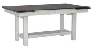Liberty Brook Bay Carbon Gray/Textured White Trestle Table