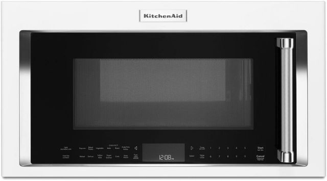 KitchenAid® 1.9 Cu. Ft. White Over The Range Microwave Hood Combination-1
