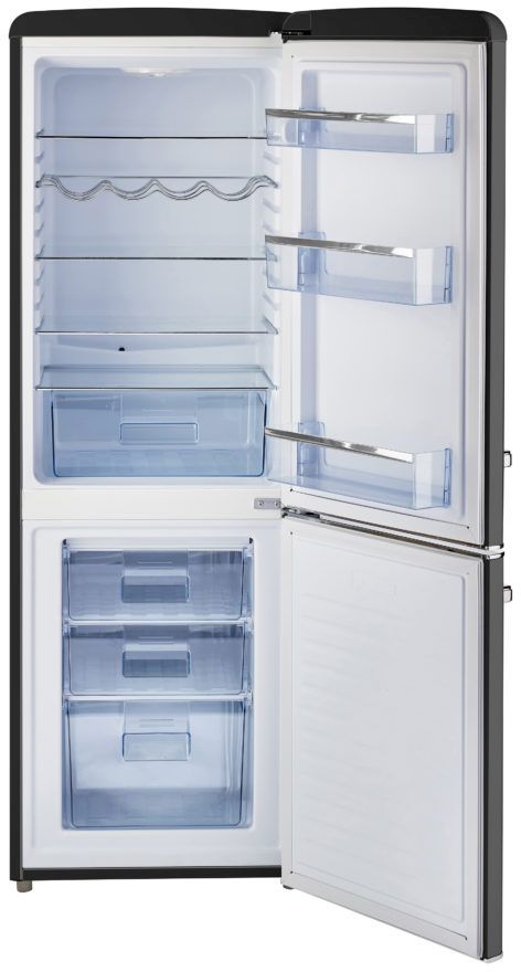 Unique® Appliances Classic Retro 7.0 Cu. Ft. Midnight Black Counter Depth Freestanding Bottom Freezer Refrigerator 3