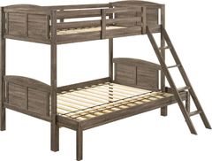 Coaster® Flynn Weathered Brown Twin/Full Bunk Bed