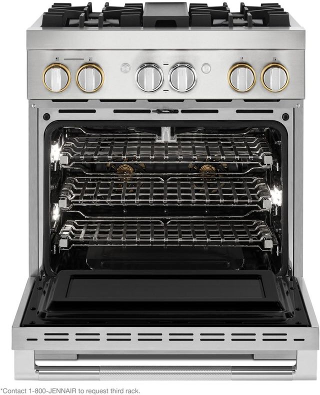 JennAir® RISE™ 30" Stainless Steel Pro Style Dual Fuel Natural Gas Range-2