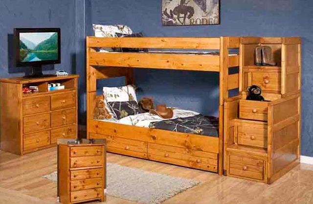 Trendwood Inc. Wrangler Twin/Twin Youth Bunk Bed Ends 4