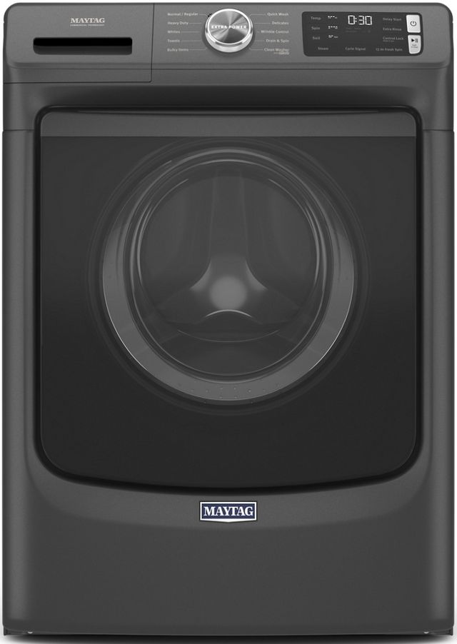 Maytag® 4.5 Cu. Ft. Volcano Black Front Load Washer 