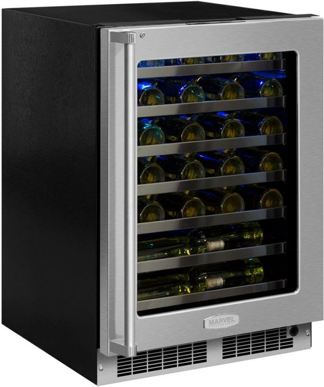 Marvel Professional 5.2 Cu. Ft. Stainless Steel Wine Cooler 0