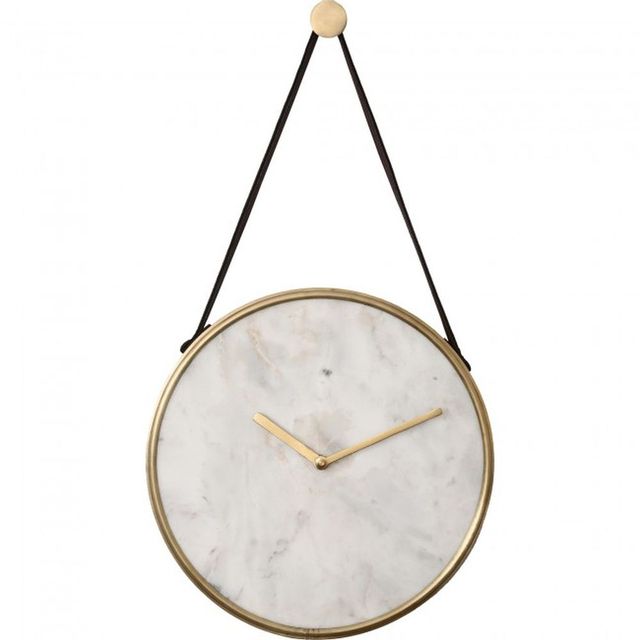 Renwil® Livenna White Marble Wall Clock 0